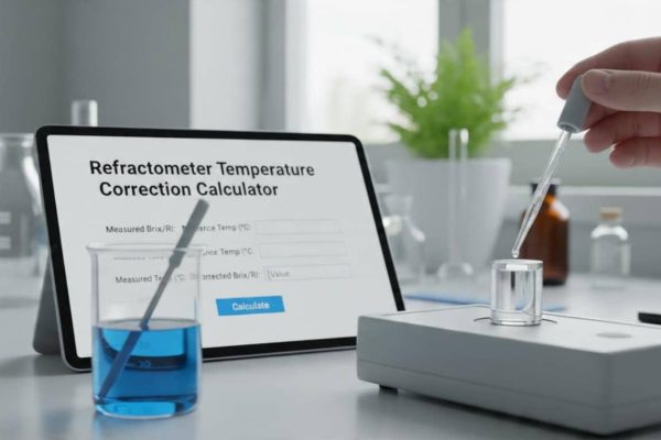 Refractometer Temperature Correction Calculator